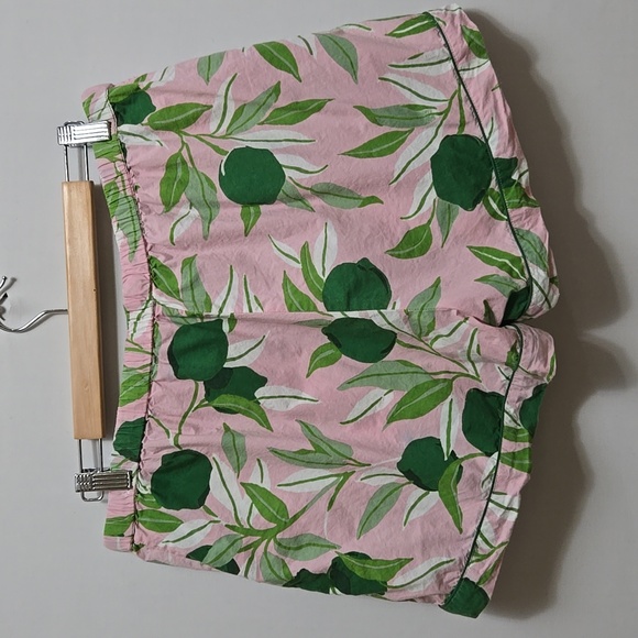 Print Fresh Lime Zest Pajama Shorts Set Size L Organic Cotton Summer PrintFresh - Picture 7 of 11